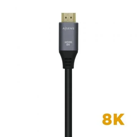Aisens Cable HDMI V2.1 Ultra Alta Velocidad 8K 1,5m Gris/Negro Aisens Cable HDMI V2.1 Ultra Alta Velocidad 8K 1,5m Gris/Negro